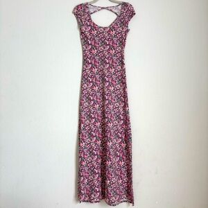 American Eagle Floral Maxi Dress with sleeves- size small NWOT